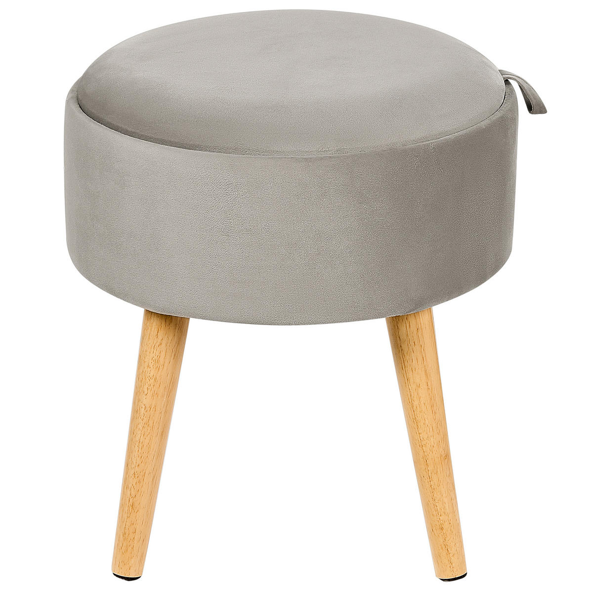 HOCKER Neely 39/39/43 cm - Grau, Textil (39/43/39cm) - Beliani