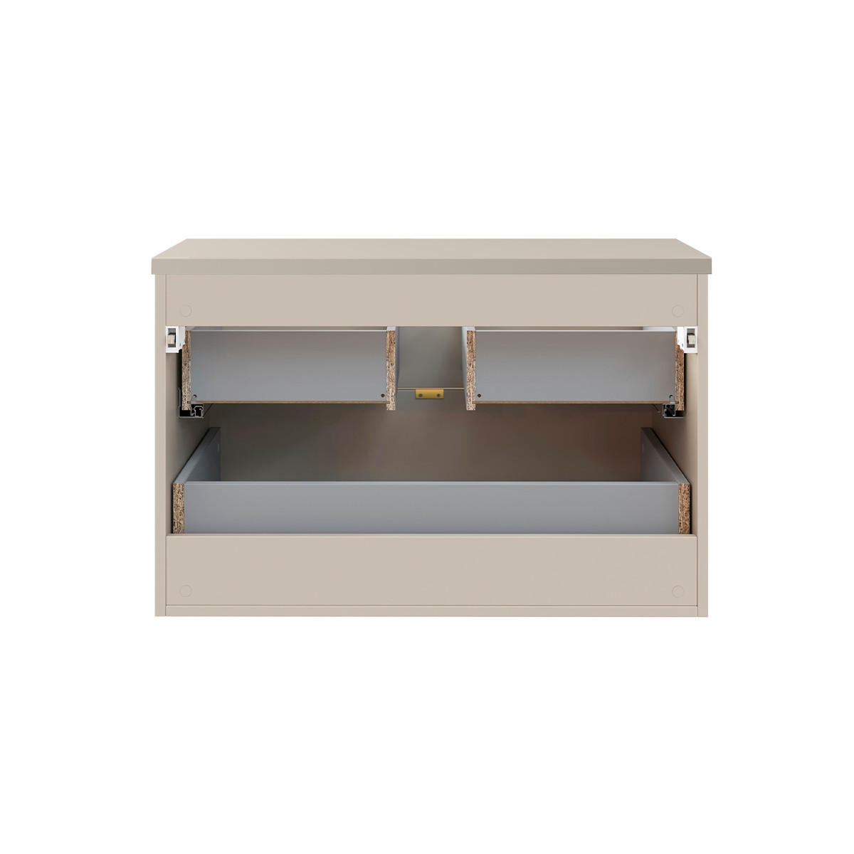 WASCHTISCH 80.6cm Azel Kaschmir - Beige, Holzwerkstoff (80.6/52/46cm) - Petits-meubles