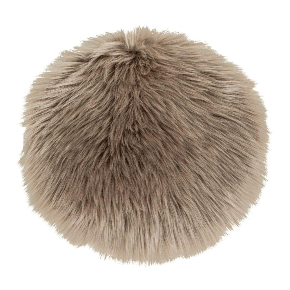 LAMMFELLSITZ Künstlich Polyester Hellbraun - Hellbraun, Textil (35/35cm) - tinkaro