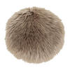 LAMMFELLSITZ Künstlich Polyester Hellbraun - Hellbraun, Textil (35/35cm) - tinkaro