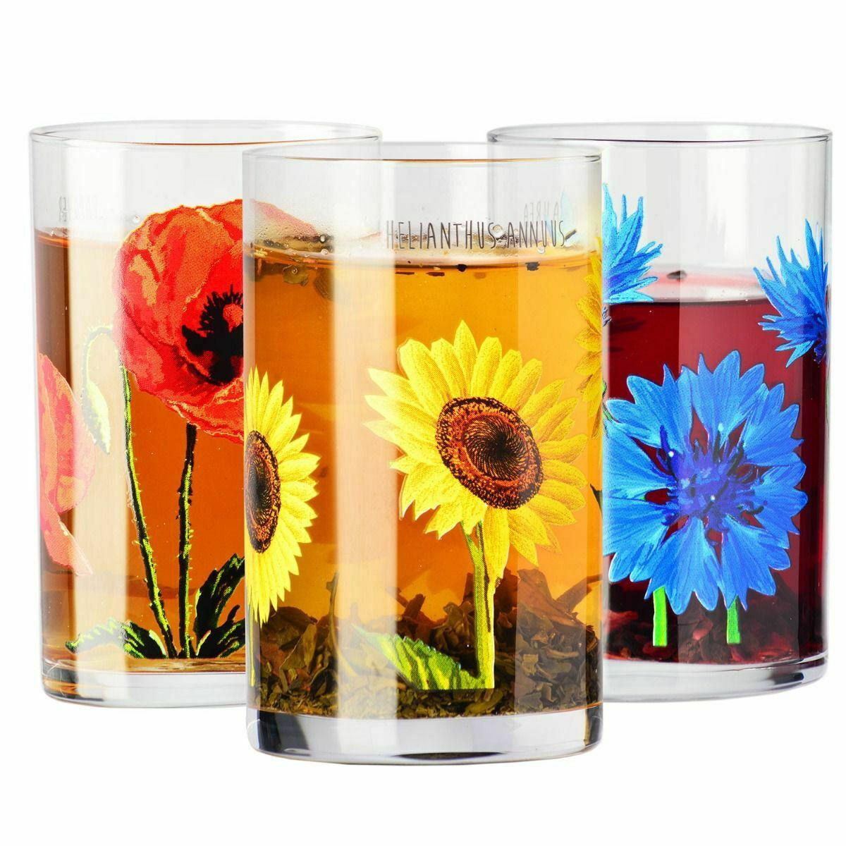 TEEGLÄSER BLOOM, 6er-Set, 250 ml - Multicolor, Glas (0.25L) - Krosno Glass