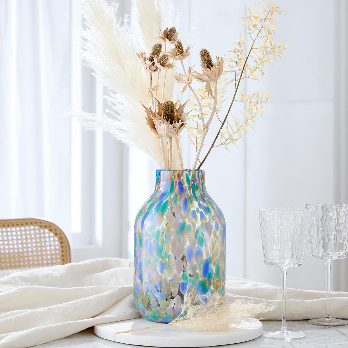 VASE Confetti - Blau, Glas (28cm) - Butlers