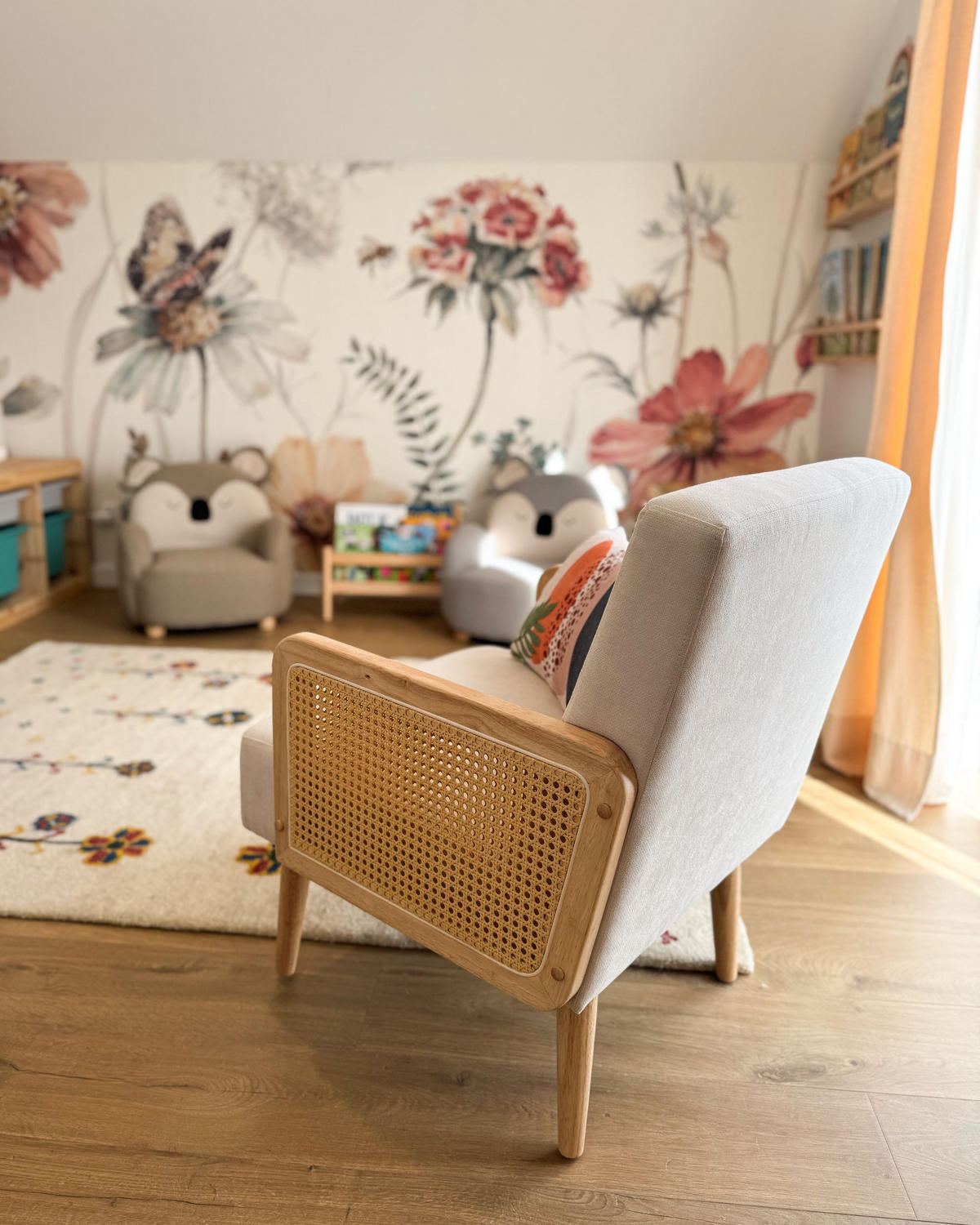 SESSEL Hellbeige Hojby - Beige/Braun, Textil (61/82/74cm) - Beliani