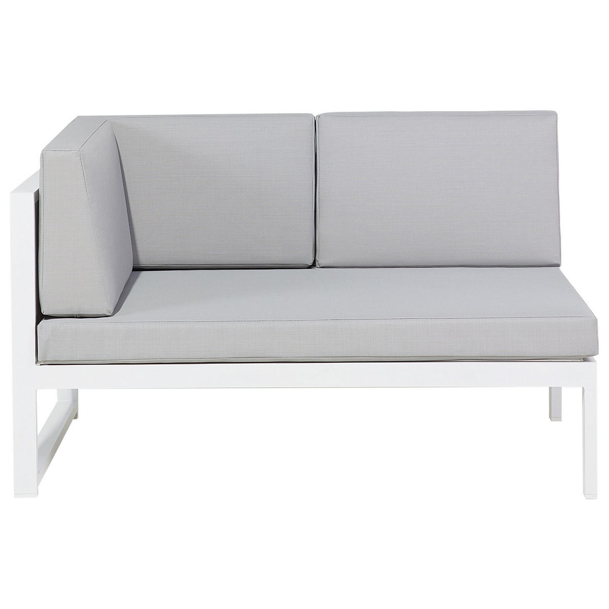 LOUNGE-SET 6-Sitzer grau Castella - Grau, Metall - Beliani