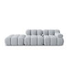 MODULARES-SOFA links Bellis aus Samt hellblau 4 Sitzplätze - Hellblau, Textil (94/63/282cm) - Micadoni