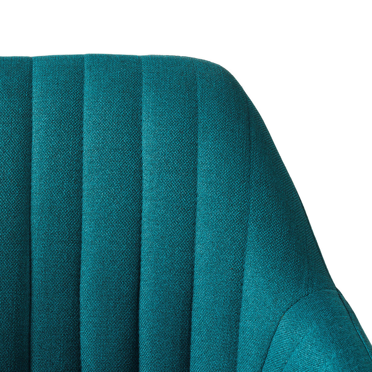 ARMLEHNENSTUHL - Textil / Massivholz - Eichefarben/Petrol, Eichenholz/Holz (57/83/61cm) - home24