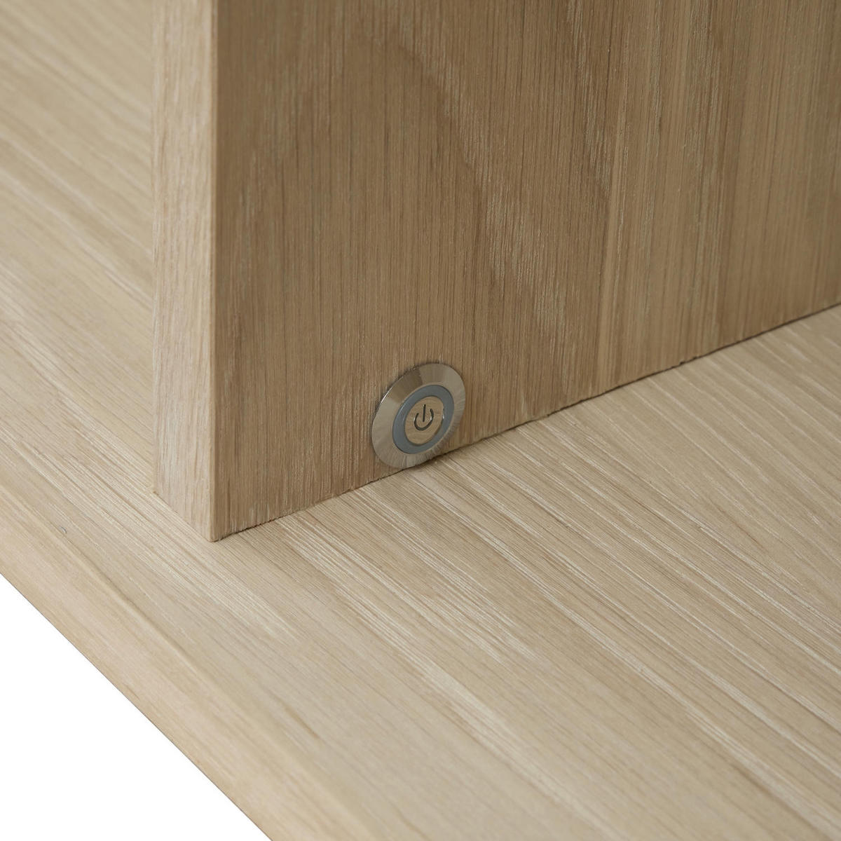 VITRINE Eiche bianco - Eiche Bianco/Eichefarben, Holzwerkstoff (160/60/37cm) - Furnhouse