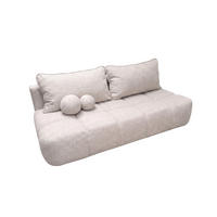 POHOVKA S funkcí spaní A úložným prostorem, strukturovaná látka Verita, Béžová, COCO - béžová, dřevo (205/97/105cm) - Kaiser Möbel