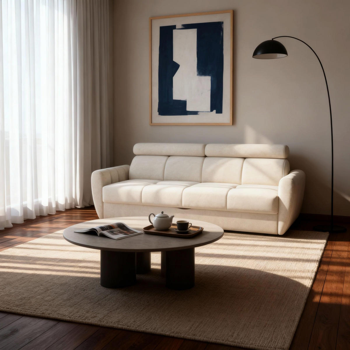 SOFA Franec Multicolor - Multicolor, Textil (227/86/99cm) - Pillovely