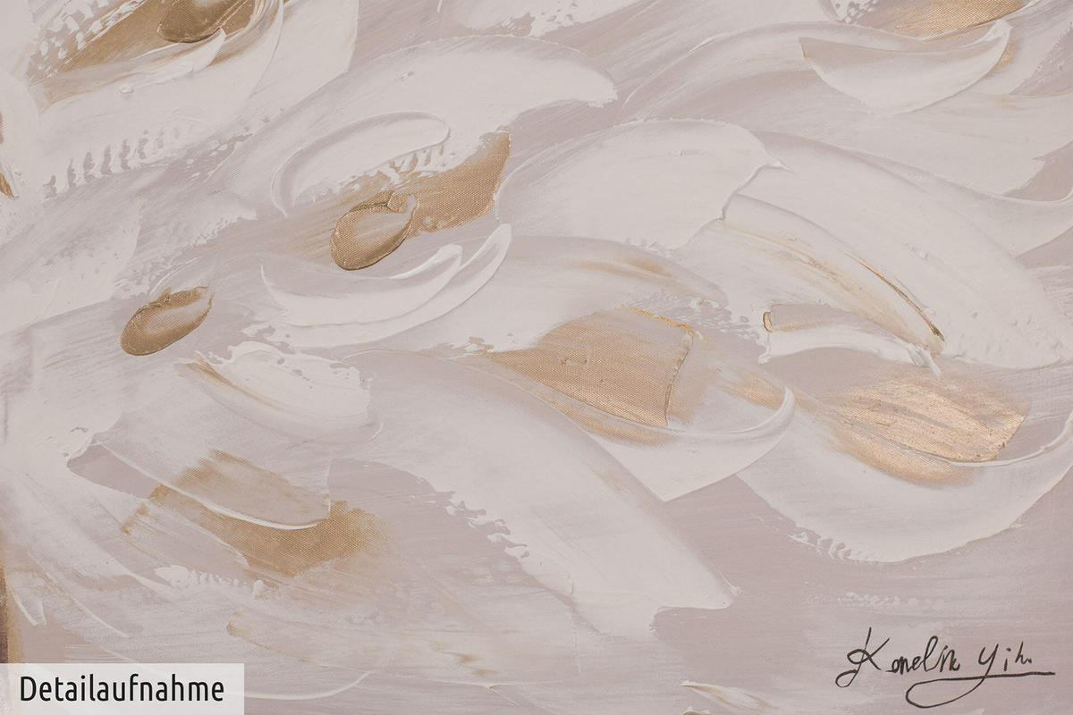 ACRYLBILD HANDGEMALT 150/50 cm - Beige, Holz/Textil (150/50cm) - KUNSTLOFT