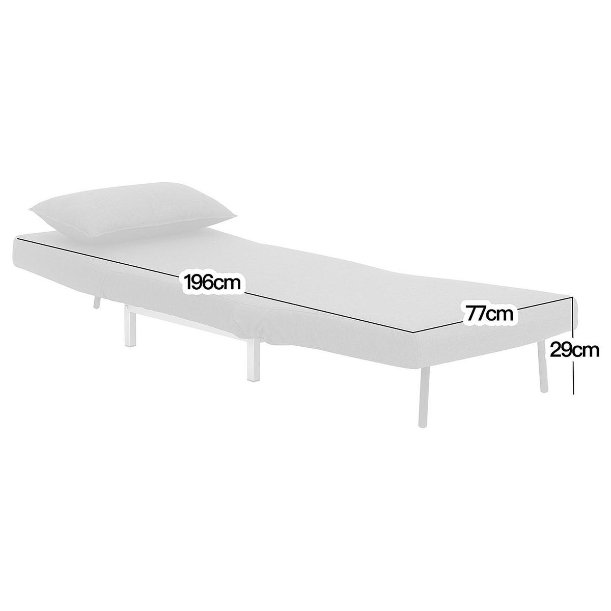 SCHLAFSESSEL - Silberfarben/Grau, Textil/Metall (77/78/85cm) - home24