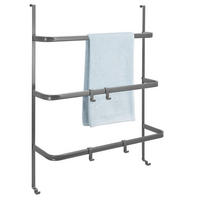 TÜR-HÄNGEREGAL, grau, Metall - Grau, Metall (65/86/17cm) - bremermann