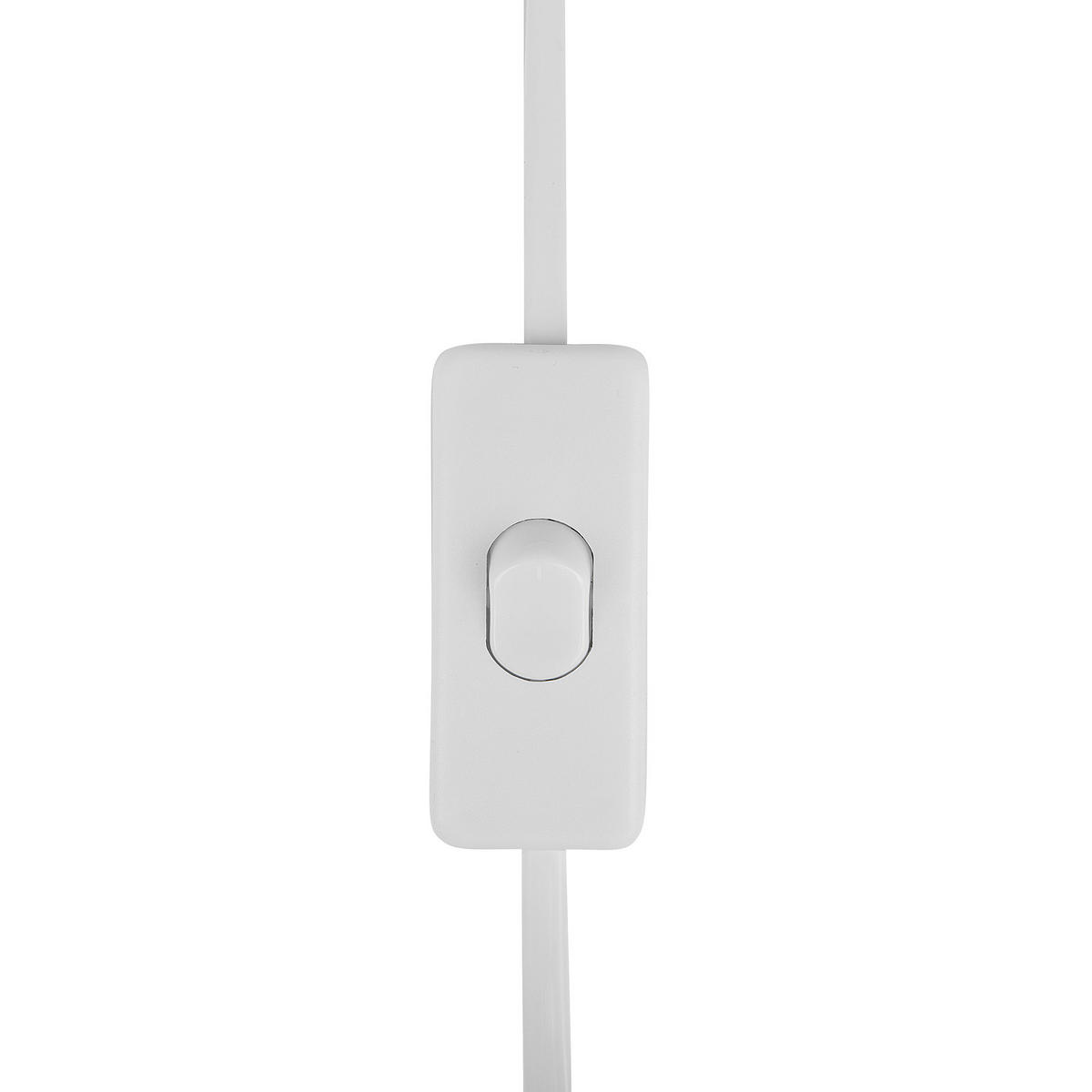 TISCHLAMPE Fergus 33/33/52 cm - Weiß, Keramik (33/33/52cm) - Beliani