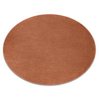 TEPPICH Softy 200 cm - Terracotta, Textil (200/200cm) - rugsX