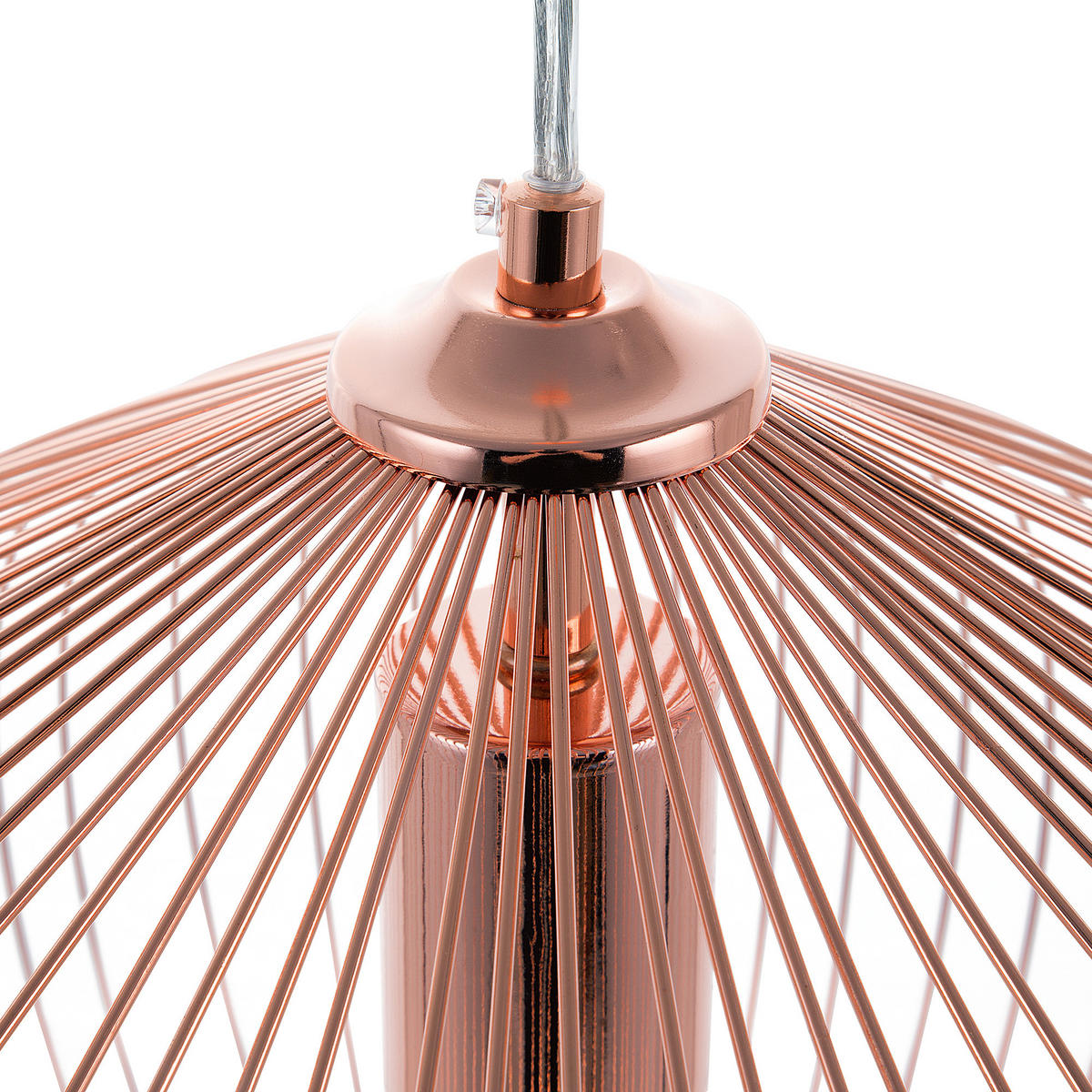 HÄNGELEUCHTE Tordino 38/38/115 cm - Kupferfarben, Metall (38/38/115cm) - Beliani