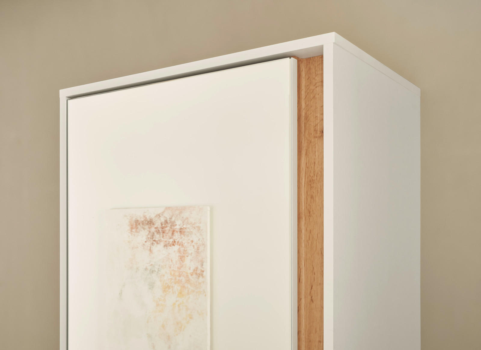 Thumbnail - Furn.Design Garderoben-Set, Weiß, Eiche Wotan, Holzwerkstoff, Nachbildung,Eiche, Uni, Holz Optik, 4 Fächer, 170x200x40 c...