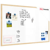 WHITEBOARD Magnetisch mit Naturholzrahmen 90x60cm - Weiß, Metall (90/60/1.5cm) - ALLboards