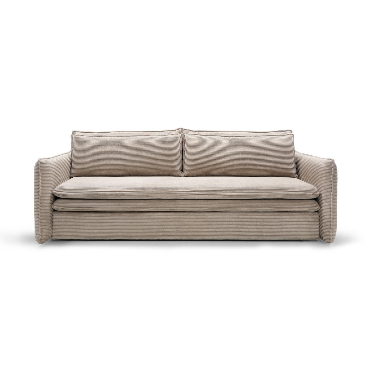 SOFA Lily Porzellanbeige - Beige, Textil (240/82/95cm) - Pillovely