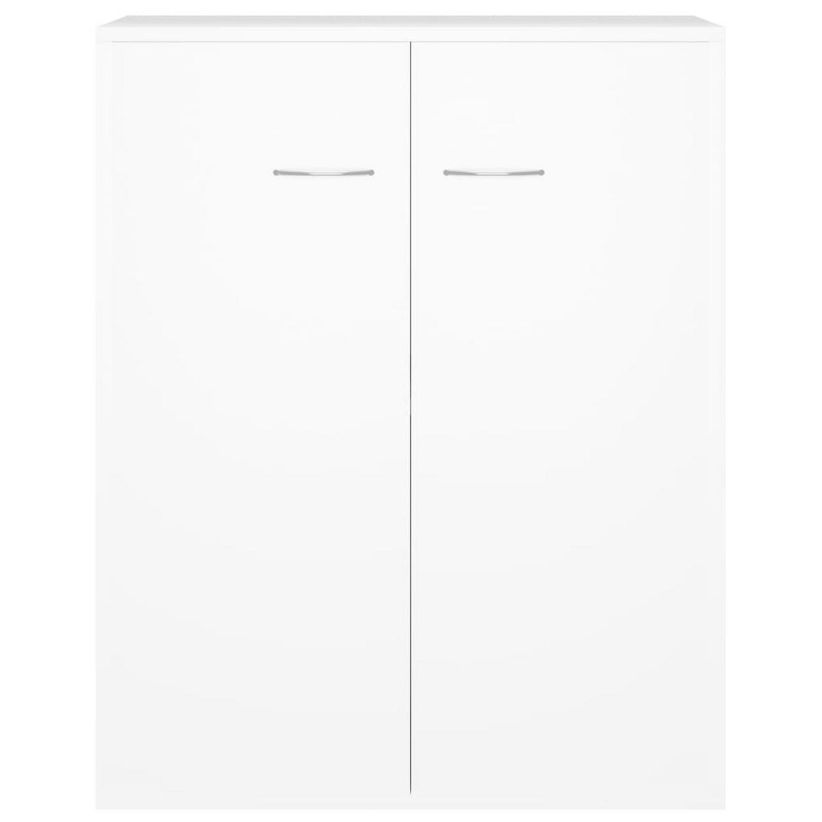 SIDEBOARD mit 2 Türen 60/30/75 cm aus Holzwerkstoff Weiß - Weiß, Holz (60/75/30cm) - vidaXL