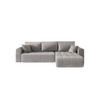 ECKSOFA mit Schlaffunktion MILO R Monolith 84 Rechts - Grau, Textil (280/175cm) - Bedante