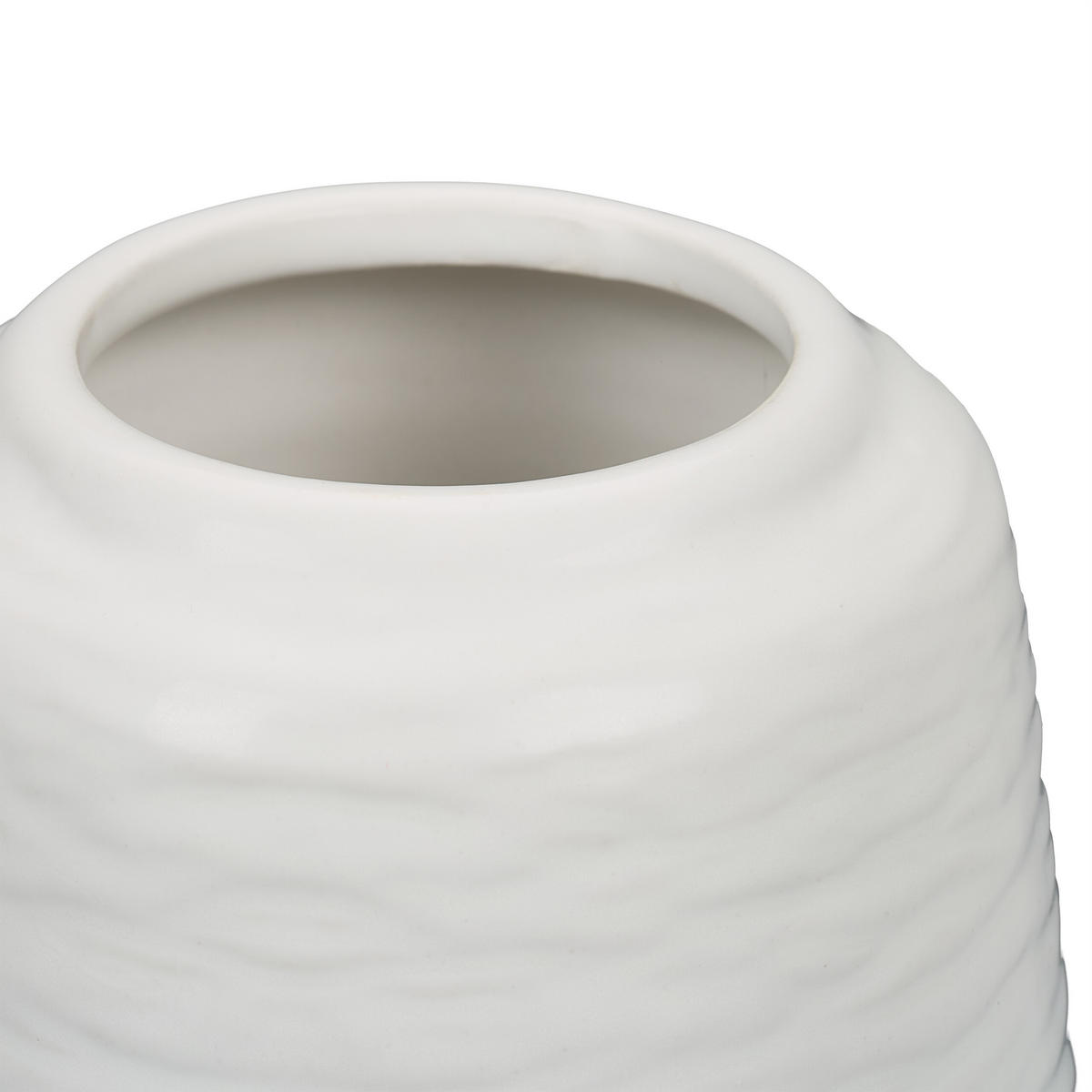 VASEN Set - Weiß, Keramik (15cm) - Relaxdays