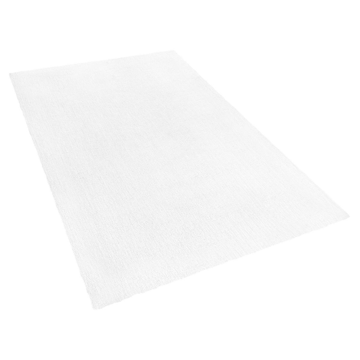 SHAGGY-TEPPICH Demre 230/160 cm - Weiß, Kunststoff (160/230cm) - Beliani