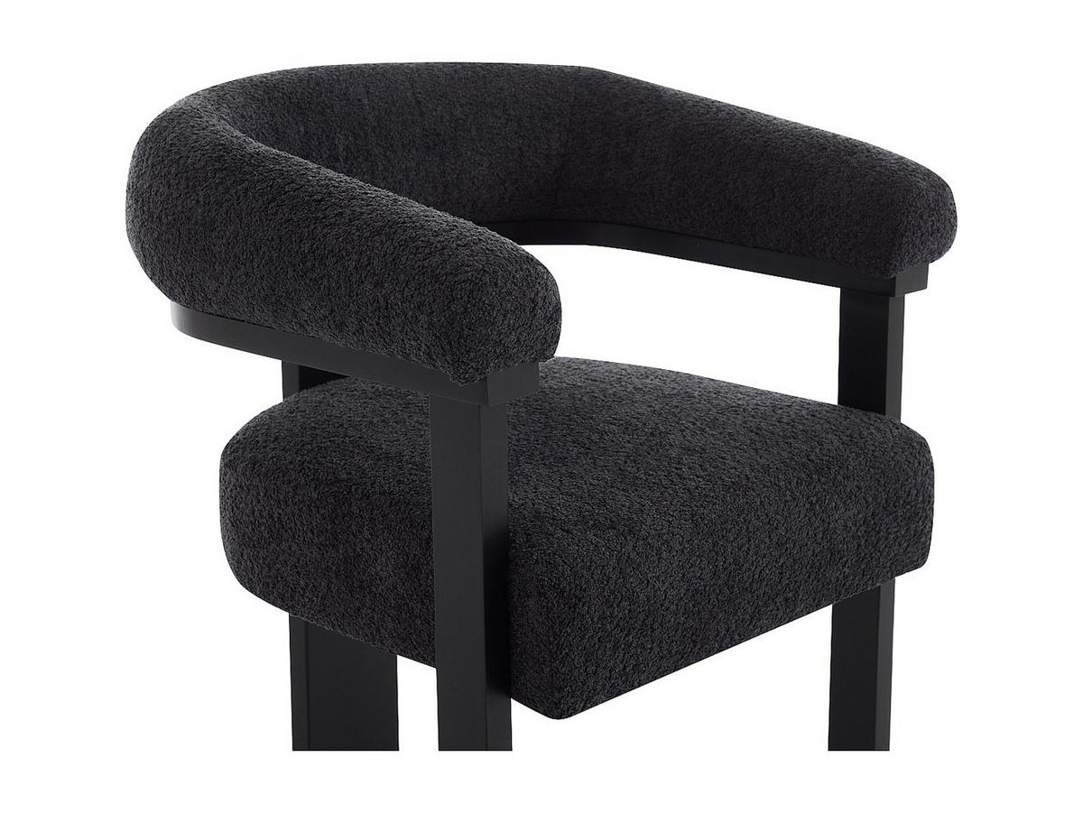 STUHL - 64 cmcm x 60 cmcm - Stoff - Anthrazitgrau - LIVELIA - Anthrazit, Textil (64/78/60cm) - Vente-Unique