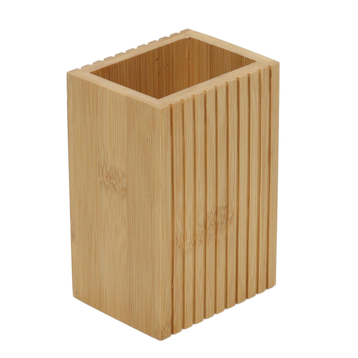 ZAHNPUTZBECHER Bambus Terre Inconnue 8,4/6,6/12,6 cm - Braun, Naturmaterialien (6.6/12.6/8.4cm) - 5five Simply Smart