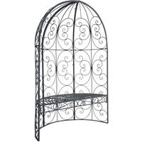 PAVILLON 120/58/178 cm Metall Anthrazit - Anthrazit, Metall (120/178/58cm) - CLP