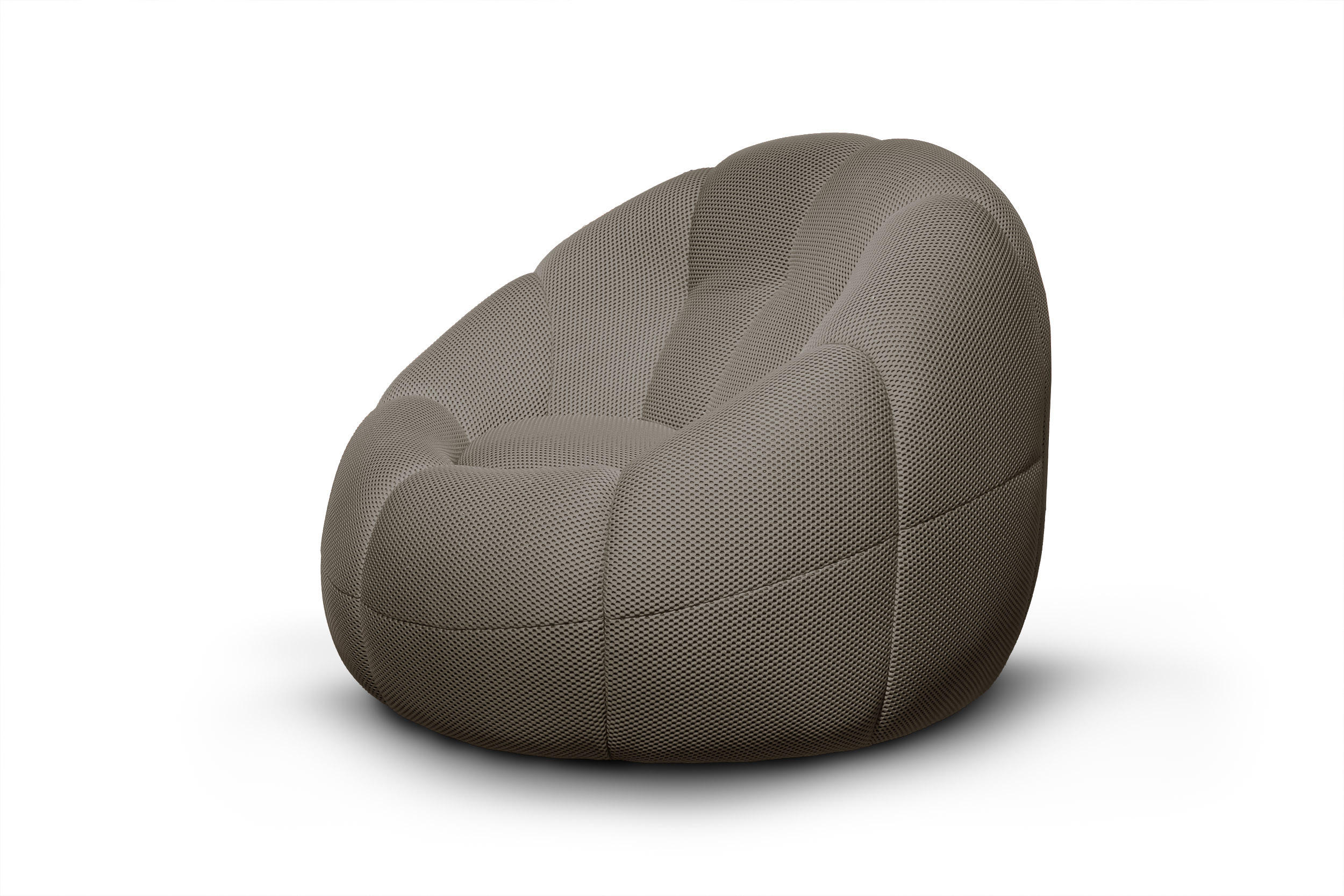 SESSEL FIGO, taupe - Taupe, Holzwerkstoff/Textil (104/83/104cm) - Courtois Laville