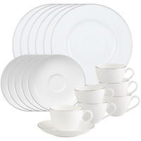 KAFFEESERVICE Anmut Platinum No.1 weiß 18er Set - Weiß, Keramik (1/1/1cm) - Villeroy & Boch