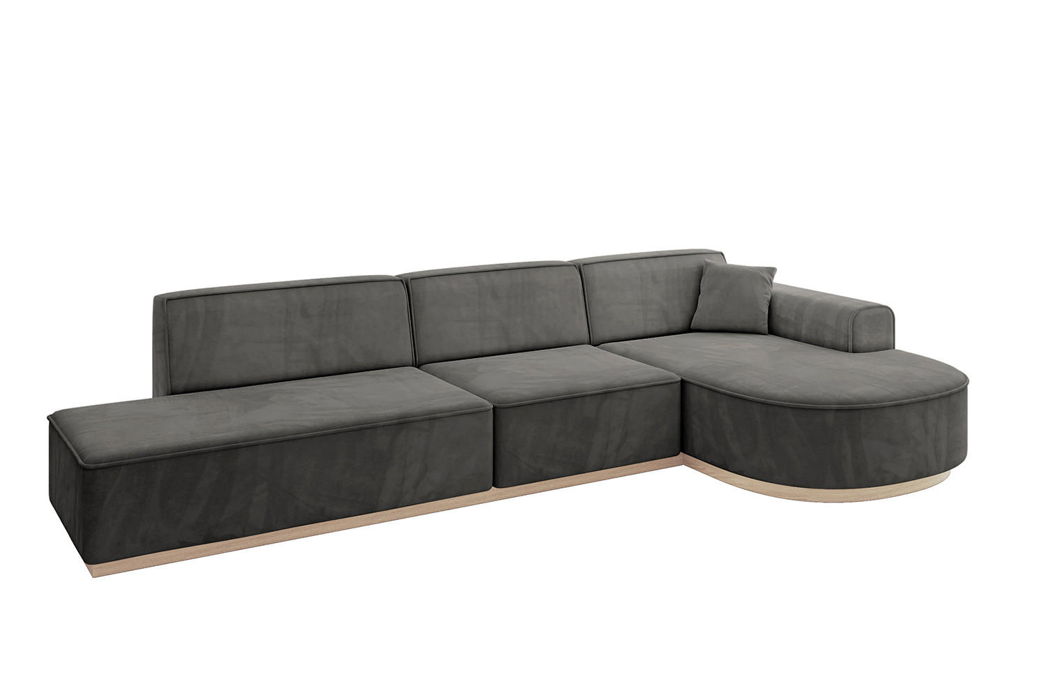 Altdecor Ecksofa Dunkelgrau 328x171 cm