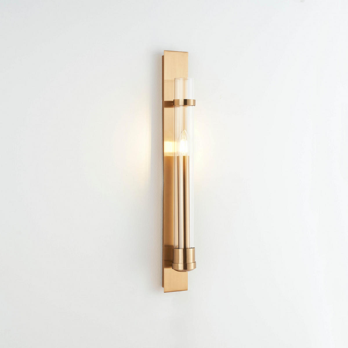 WANDLEUCHTE Anabela, Gold / Messing, 60cm - Goldfarben, Glas (7/60/8cm) - KOSILUM