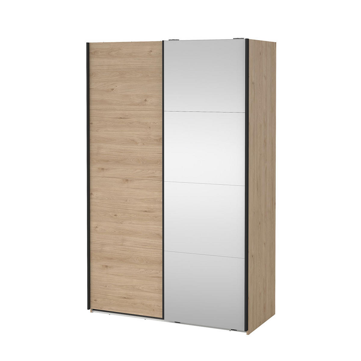SCHIEBETÜRENSCHRANK, Bergamo, Eiche, Holzwerkstoff, 139 x 67 x 221 cm - Eichefarben, Holzwerkstoff (139/221/67cm) - ebuy24