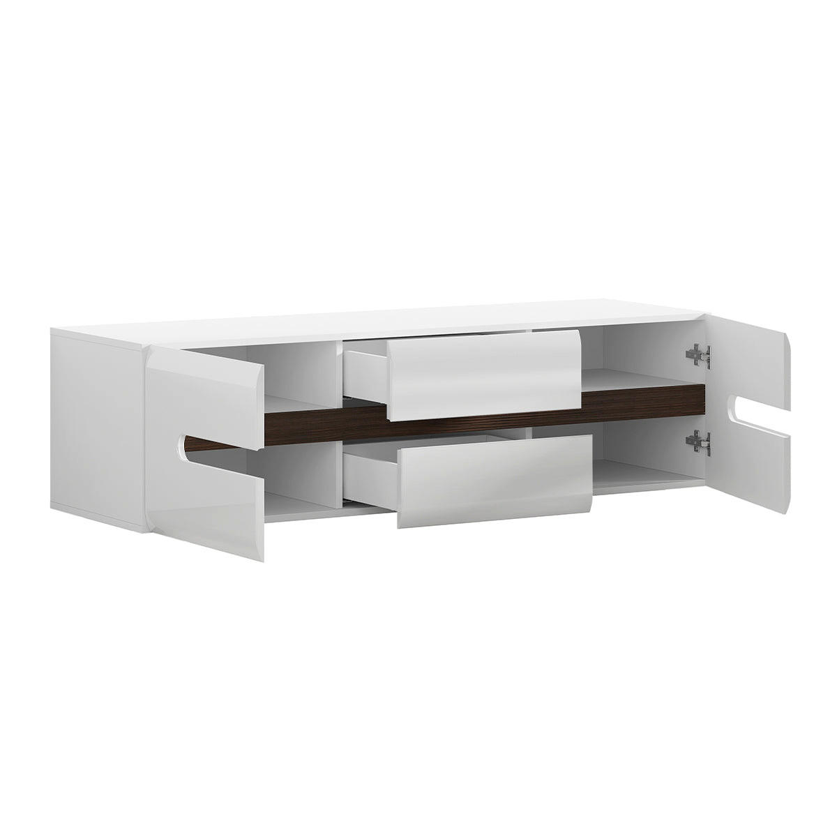 TV-MÖBEL Darrel Weiß - Weiß, Holzwerkstoff (150/43/47cm) - Petits-meubles