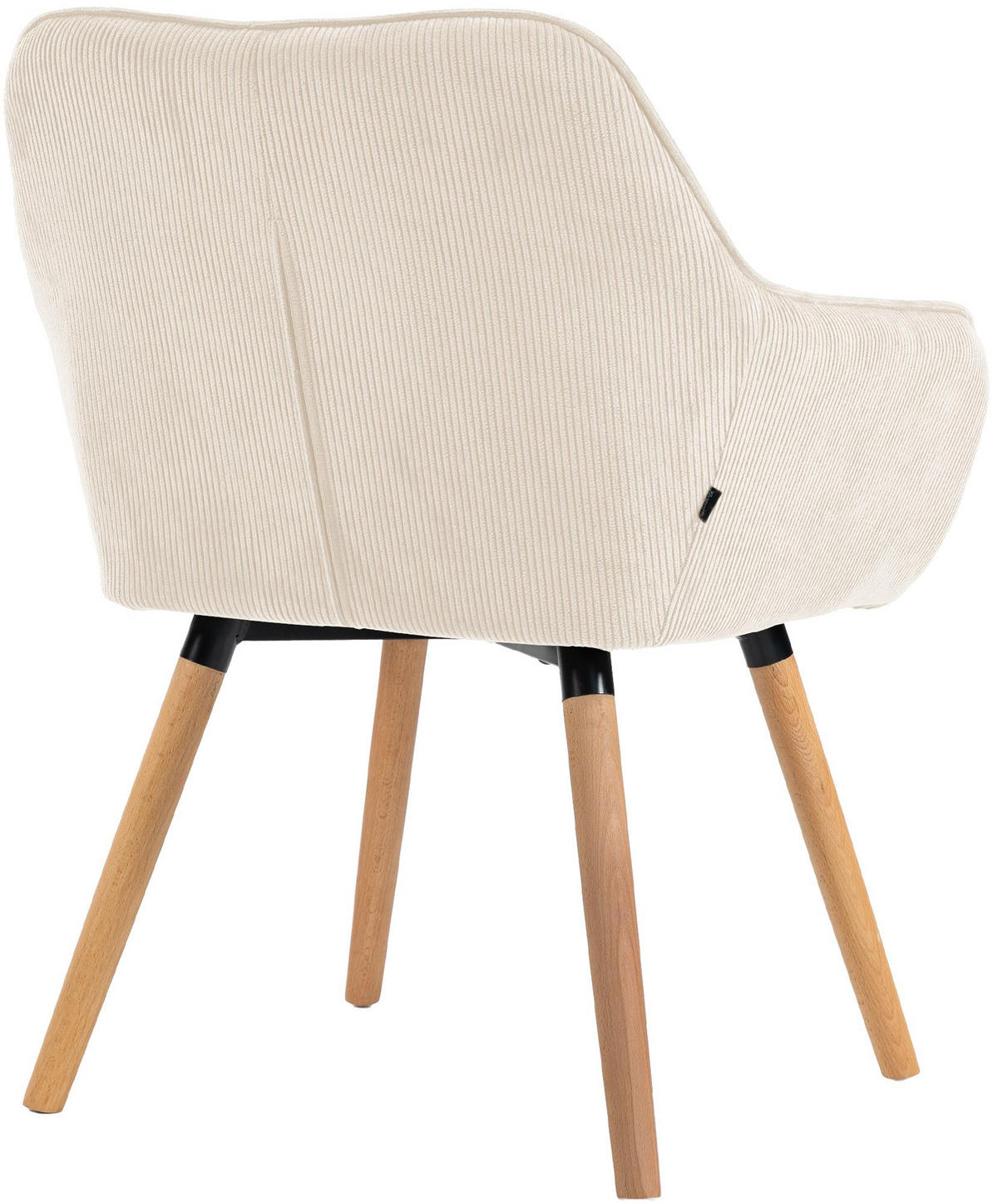 ESSZIMMERSTUHL Dunor Cord Creme Braun Wohnzimmerstuhl - Creme, Textil (65/82/64cm) - DELUKE