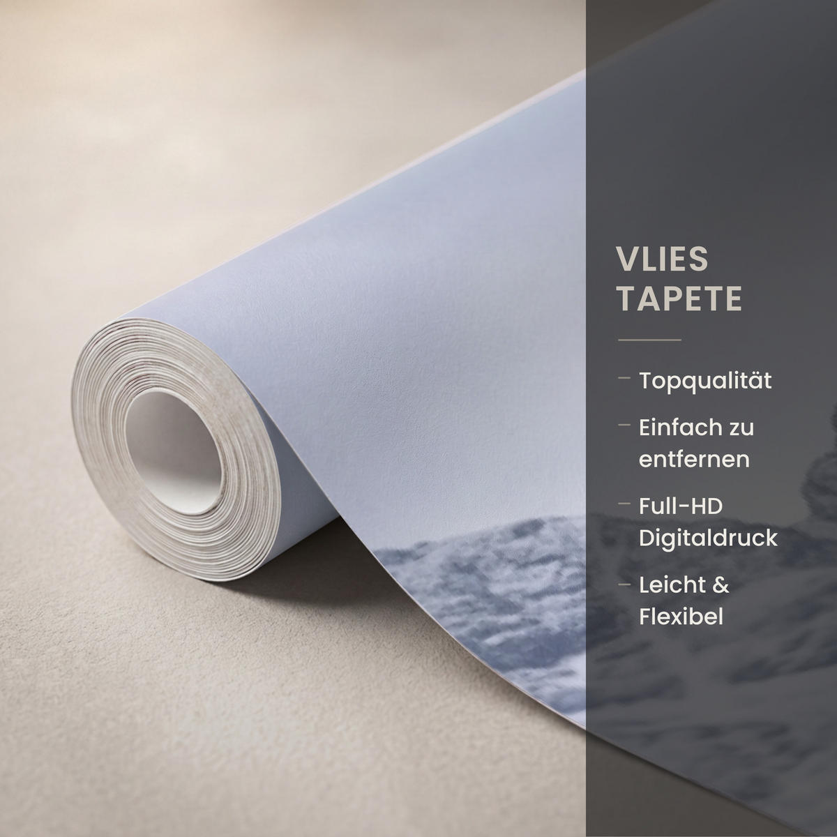 TAPETE - Schottischer Hochländer - Braun - Wasser - 100x220 cm - Braun, Papier (100/220cm) - OnlyWow