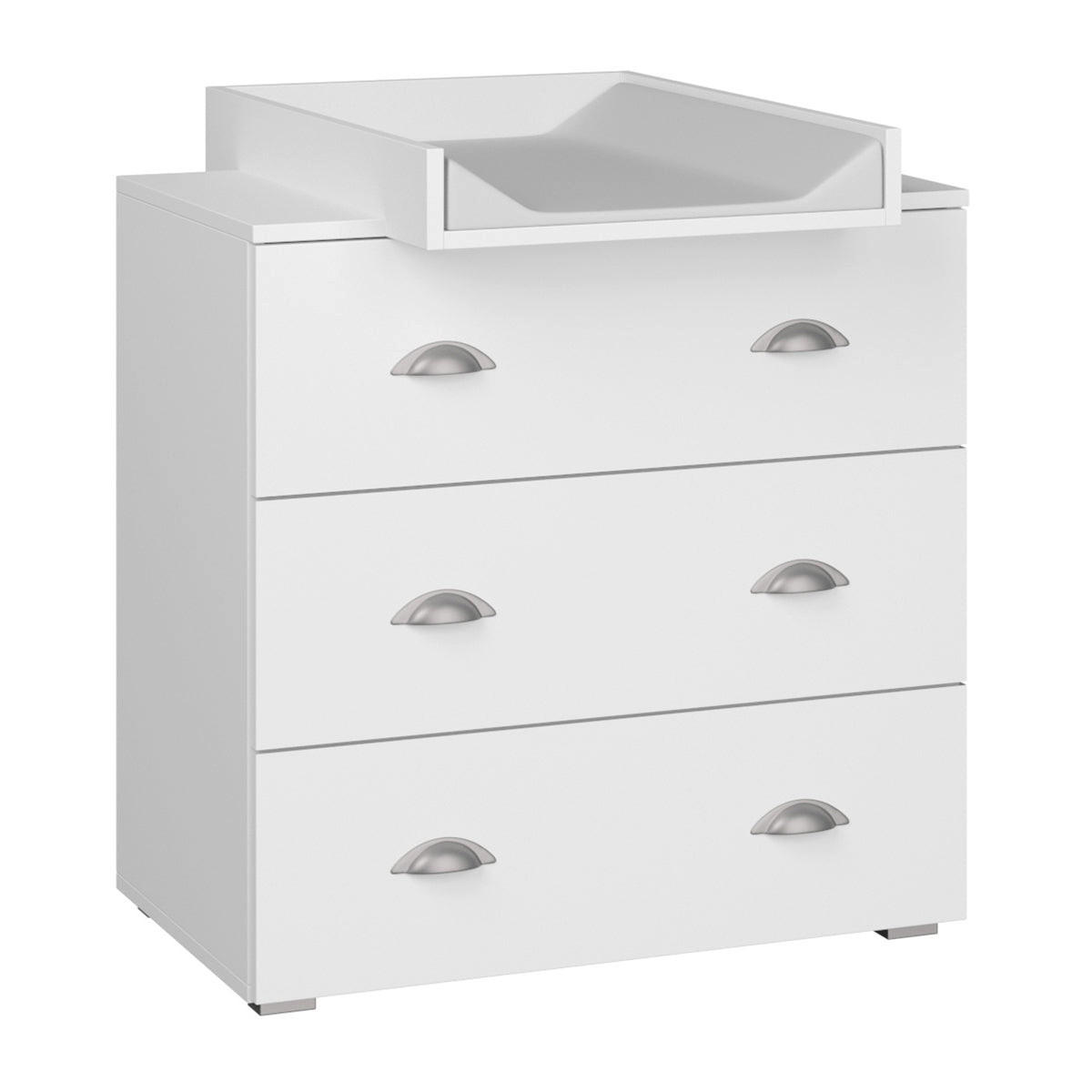 DJEČJA KOMODA Lio Matt bijelo - bijela, drvni materijal (80/90/48cm) - Petits-meubles