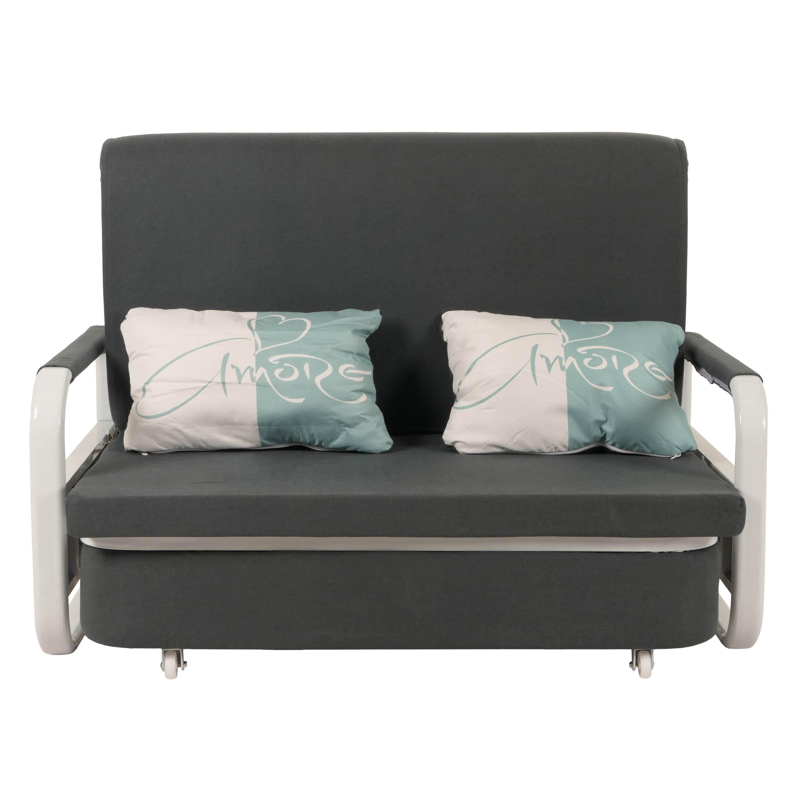 SCHLAFSOFA Anthrazit - Anthrazit, Textil (130/71/185cm) - MCW