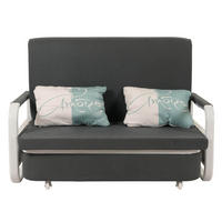 SCHLAFSOFA Anthrazit - Anthrazit, Textil (130/71/185cm) - MCW
