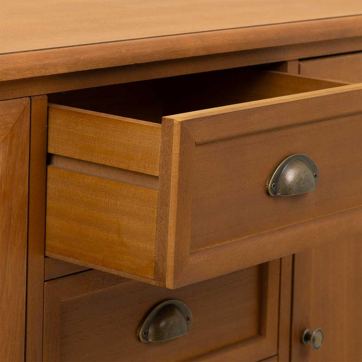 ANRICHTE aus Holz 129x45x85 cm - Braun, Holz (129/80/40cm) - Wanderlust