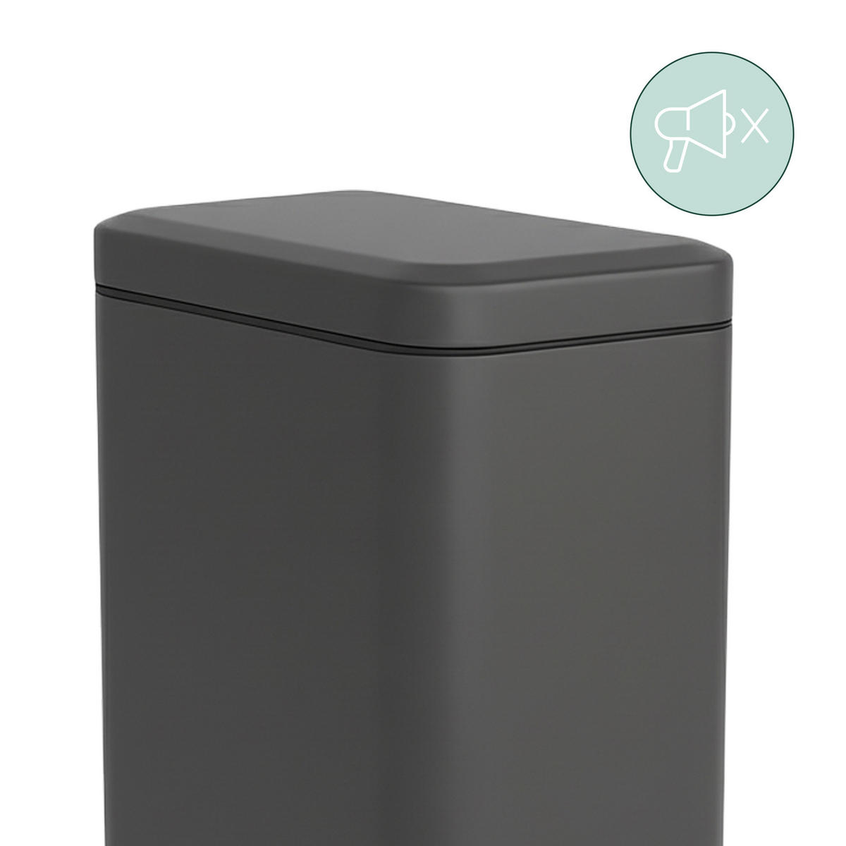 BAD-MÜLLEIMER - Multicolor, Kunststoff/Metall (14/29.5/26cm) - Relaxdays