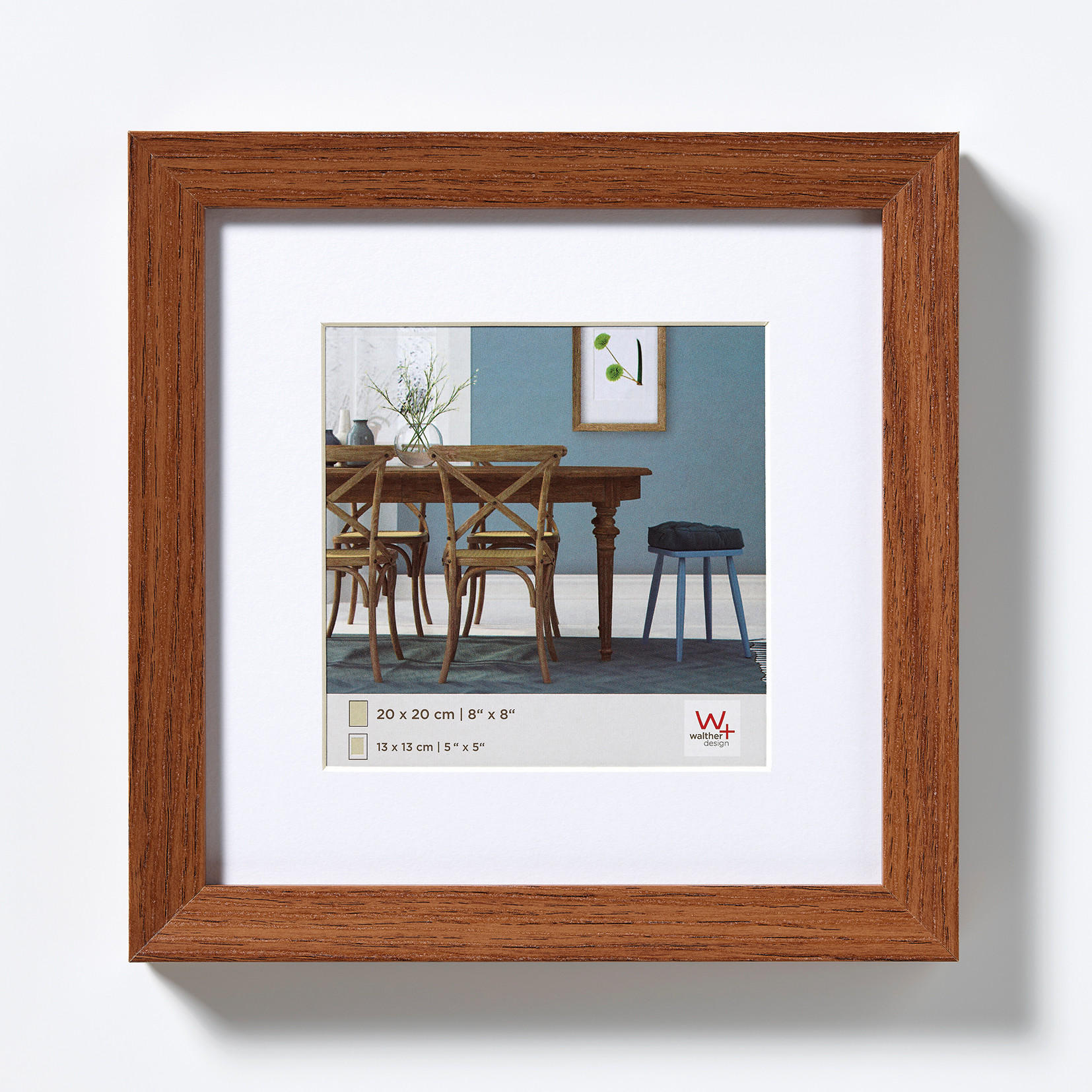 walther design Bilderrahmen Dunkelbraun 31.5x31.5 cm
