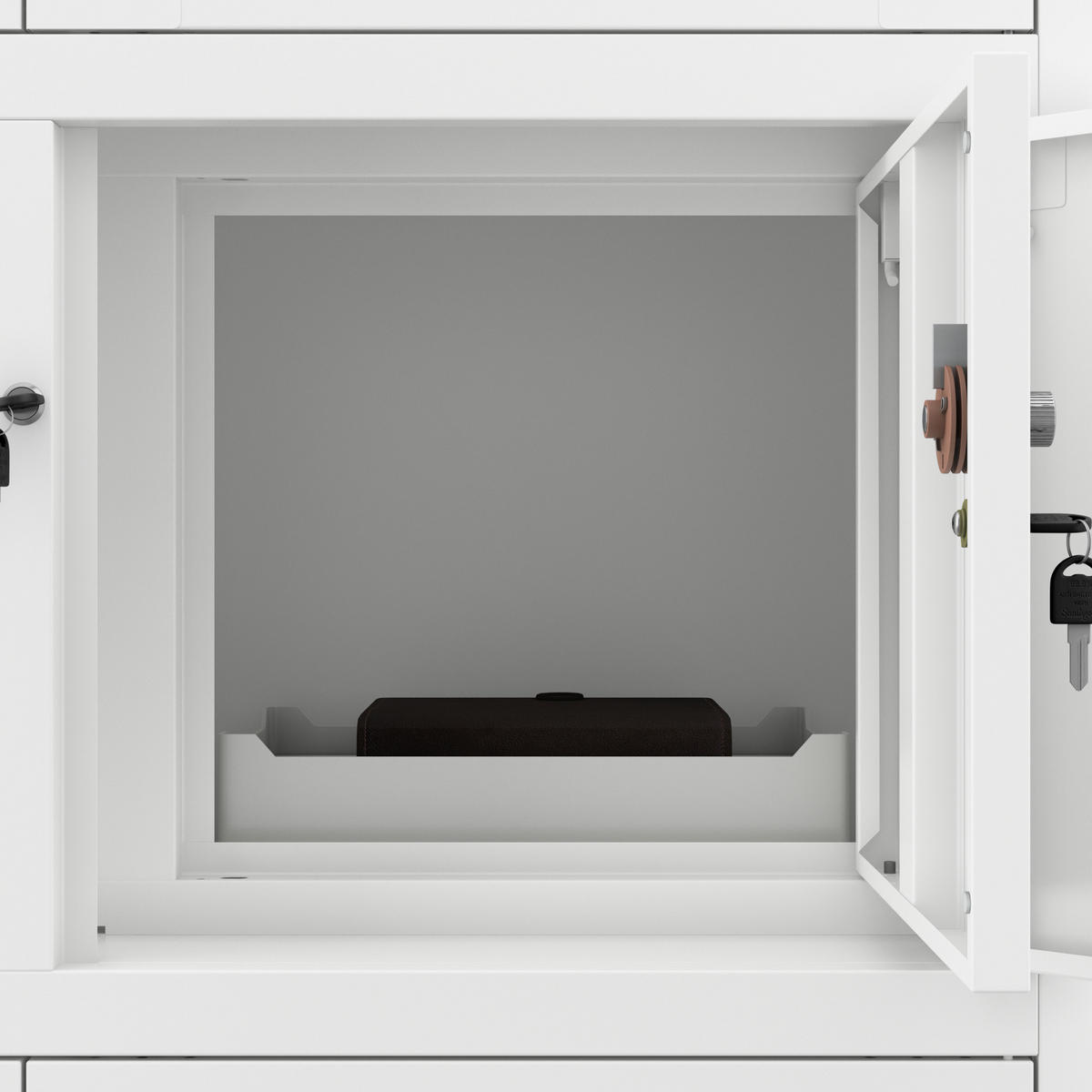 AKTENSCHRANK FILIP - Weiß, Metall (90/185/40cm) - Jan Nowak