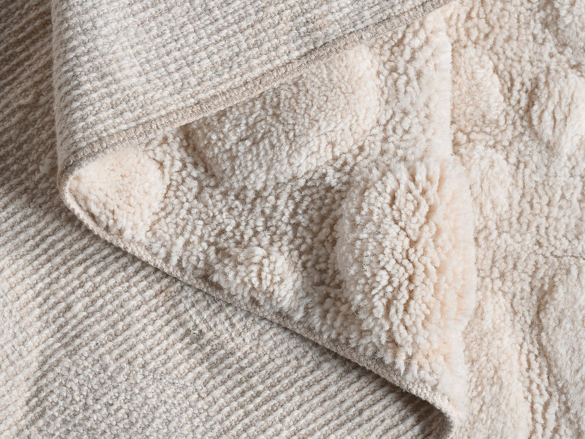 WOHNZIMMERTEPPICH - 160 x 230 - stoff - elfenbeinfarben Orabel - Weiß, Textil (160/230cm) - Vente-Unique