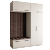 GARDEROBENSCHRANK REMA 180/240/60 cm Modern Garderobe-Set Kaschmir - Kaschmir/Braun, Holzwerkstoff (180/240/60cm) - MASSENO