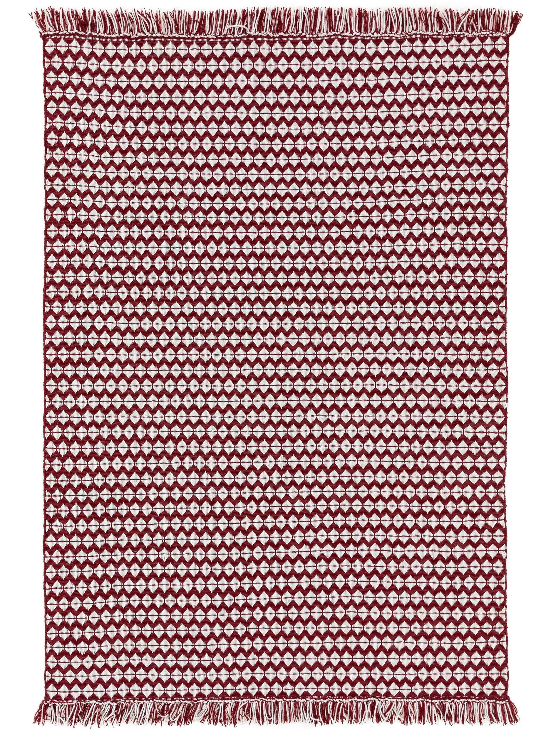 TEPPICH aus recyceltem Material Morty Rot 80x150 cm - Rot, Textil (80/150cm) - benuta Pure