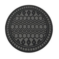 OUTDOORTEPPICH 160/160 cm Livorno 671 - Anthrazit, Kunststoff (160/160cm) - Paco Home