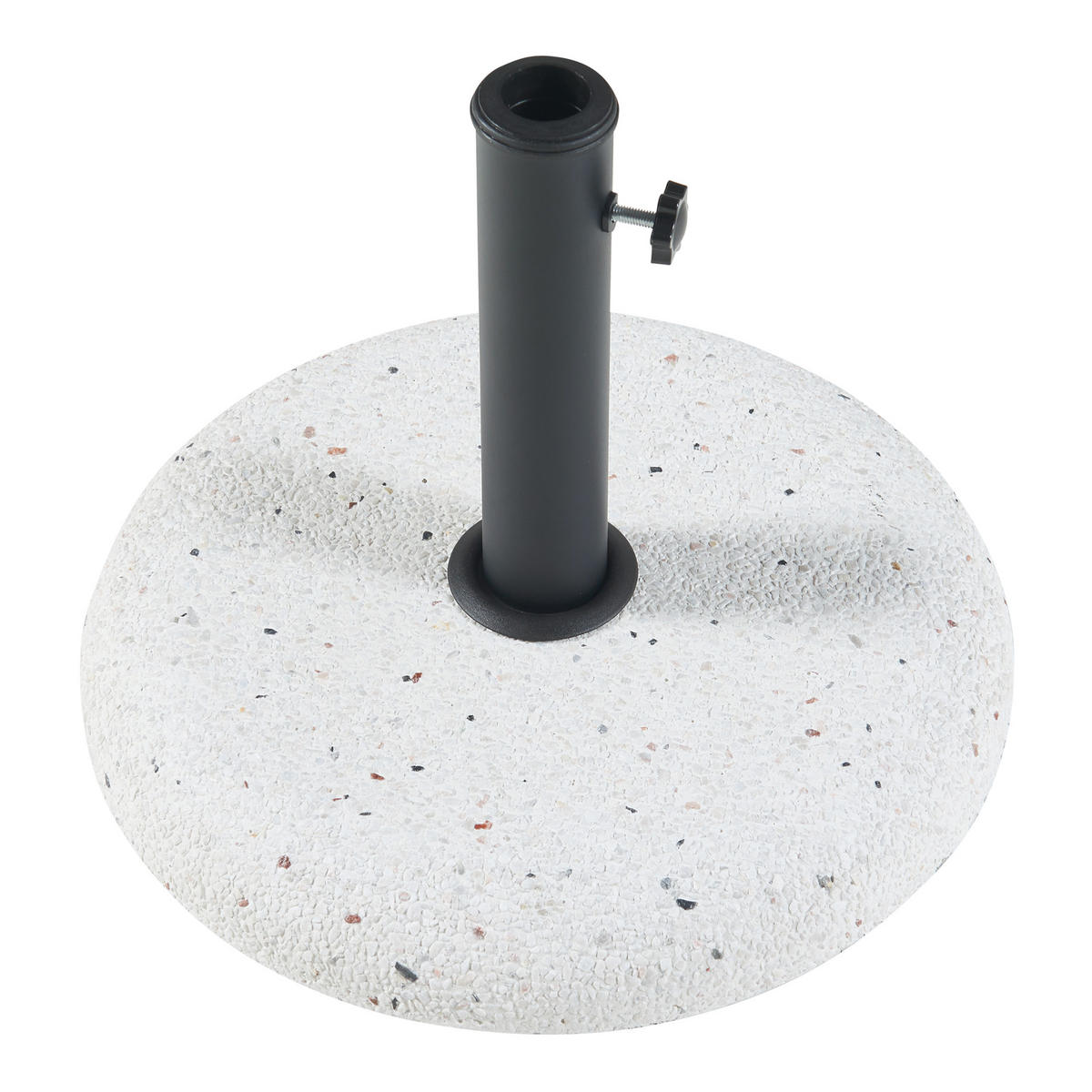 SONNENSCHIRMSTÄNDER Bitritto - Weiß, Stein (45/45cm) - casa.pro