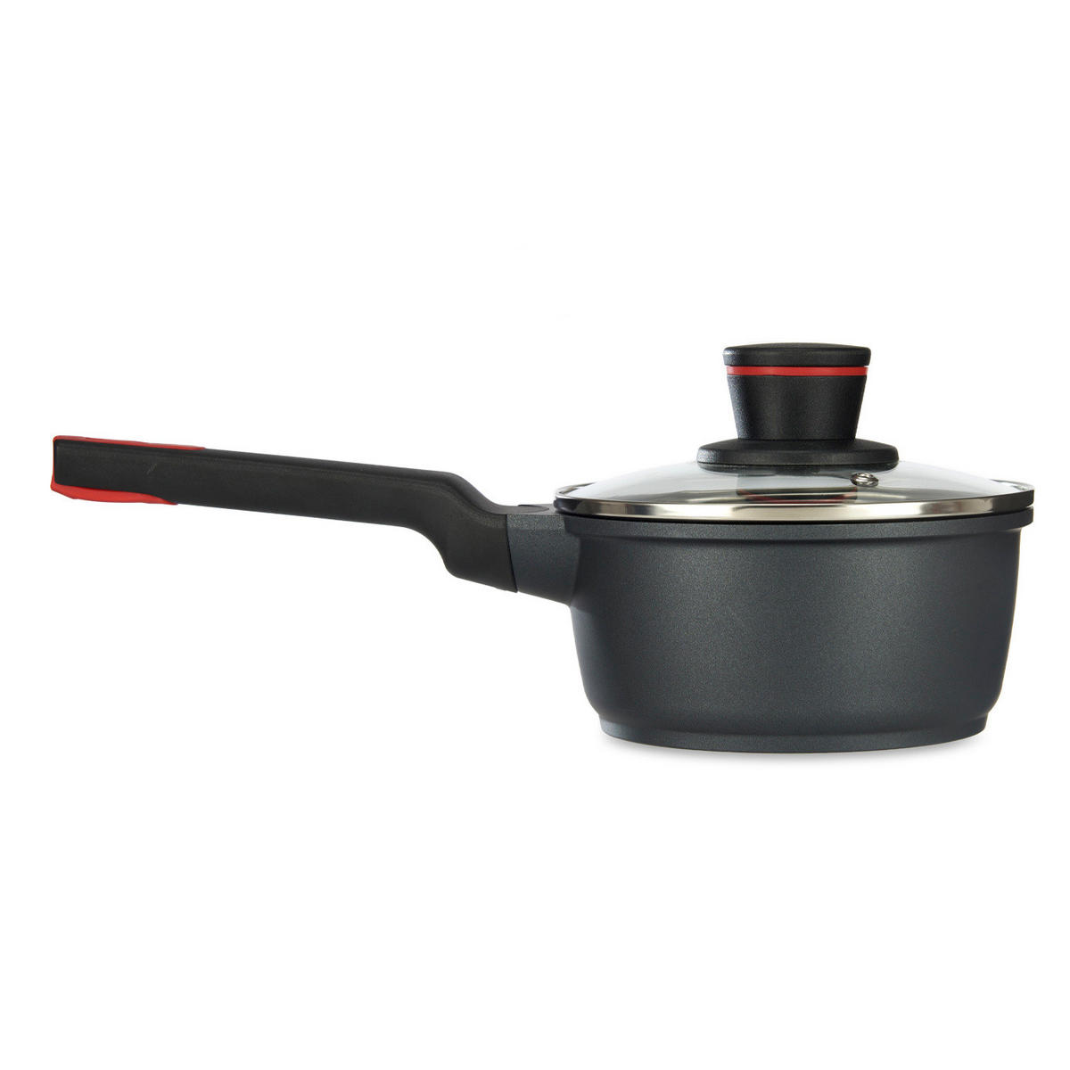 INDUKTIONSTOPF Molten Ø 16 cm - Schwarz, Metall (35.2cm) - Kinvara